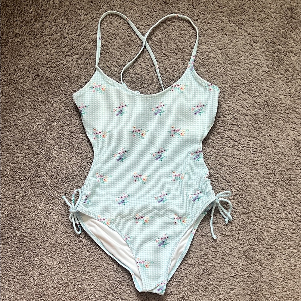 Aeropostale Blue and Pink Swimsuit